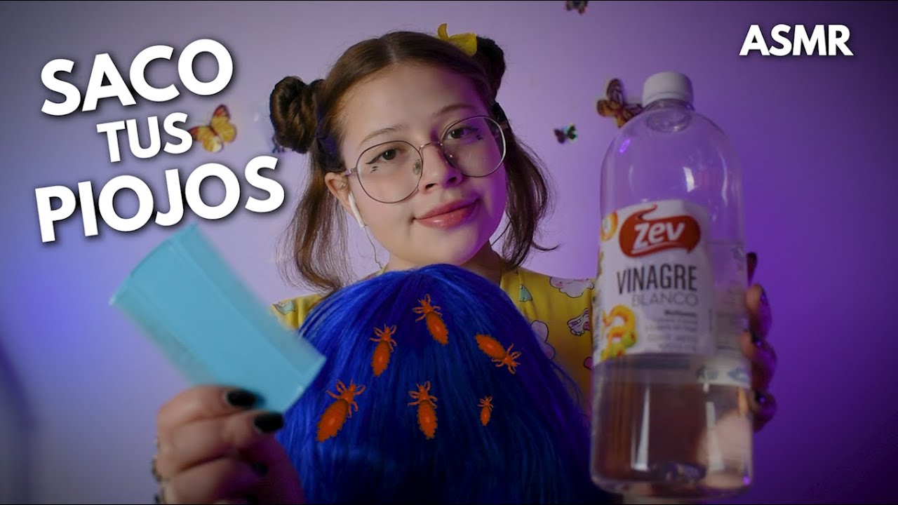 ASMR en ESPAÑOL 👯TU AMIGA TE SACA los PIOJOS 🐜 ASMR para DORMIR PROFUNDO 😴 Vivalen ASMR