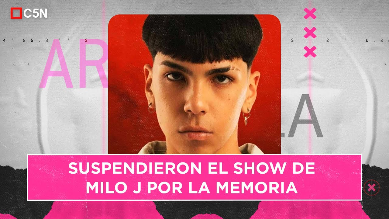 SUSPENDIERON el SHOW de MILO J POR LA MEMORIA