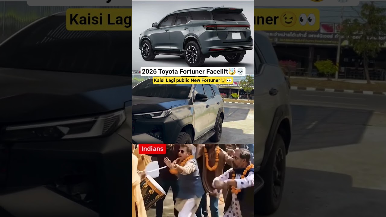 New Toyota Fortuner Facelift 2026🤯🔥 #cars #automobile #fortunertrd #fortuner #toyotafortuner #shorts