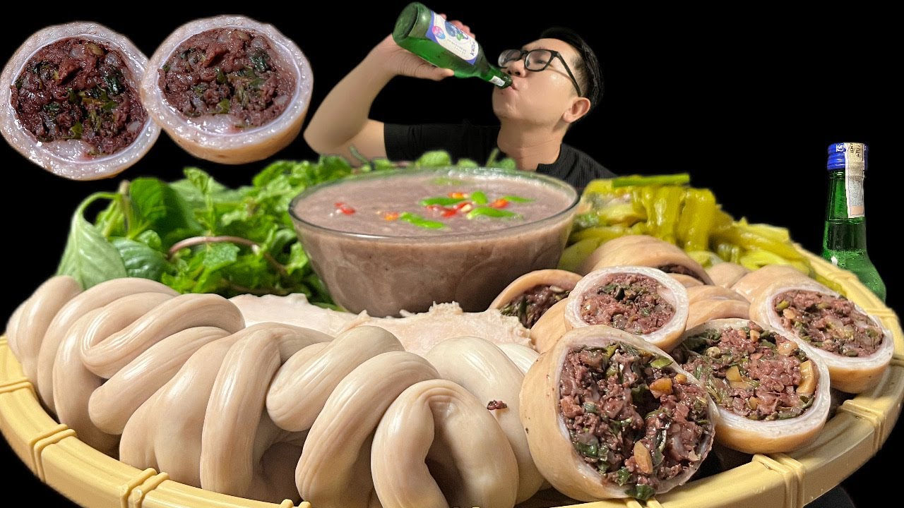 🔥 Pork Intestine Mukbang | Dồi Trường Chấm Mắm Tôm – Ăn Thử Có Dám Không?