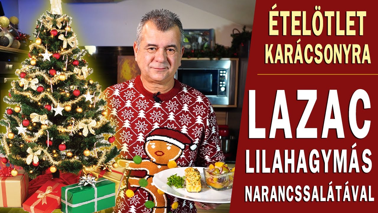 LAZAC lilahagymás narancssalátával