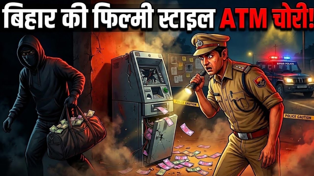 Bihar&rsquo;s Biggest ATM Robbery | ₹23 Lakh Stolen Using a Gas Cutter | The Naurania Heist | 2D ANIMATION