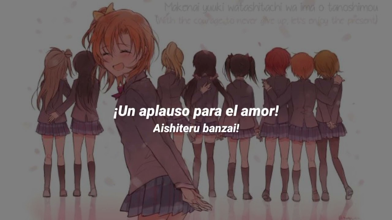 Aishiteru Banzai! - μ's - (lyrics sub español)