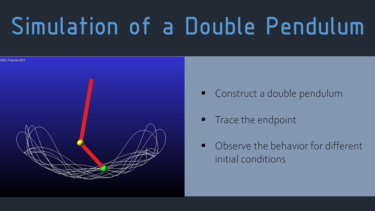 Adams Tutorial 5 | Double Pendulum - Chaotic Motion Simulation & Tracing