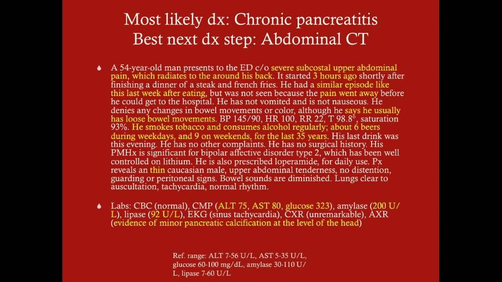 Chronic Pancreatitis - CRASH! Medical Review Series