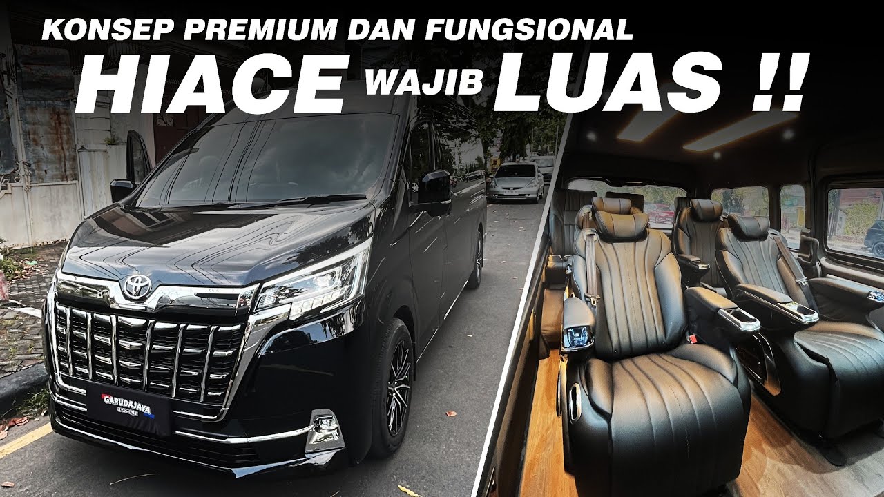 MOBIL KELUARGA NUANSA NYAMAN & HANGAT | HIACE KAPASITAS 9 ORANG | RAPIH & NYAMAN 