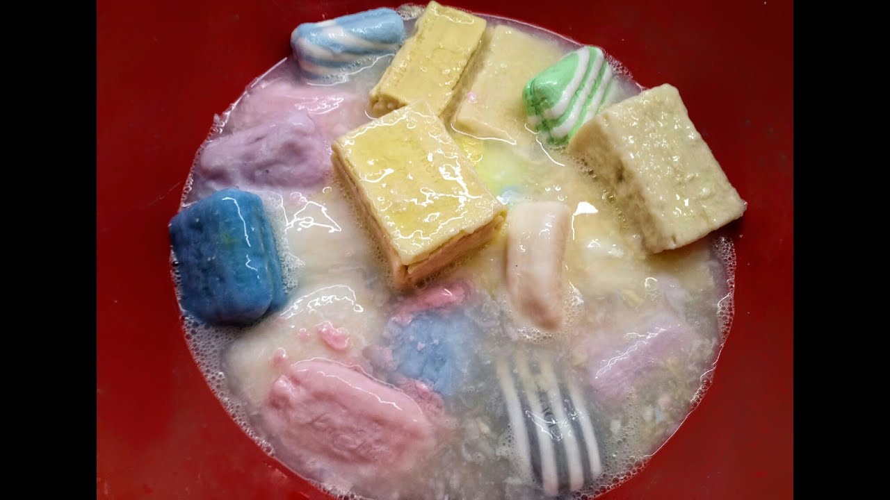 АСМР 20 кусков РАЗМОКШЕГО мыла. ASMR 20 pieces of soggy soap.