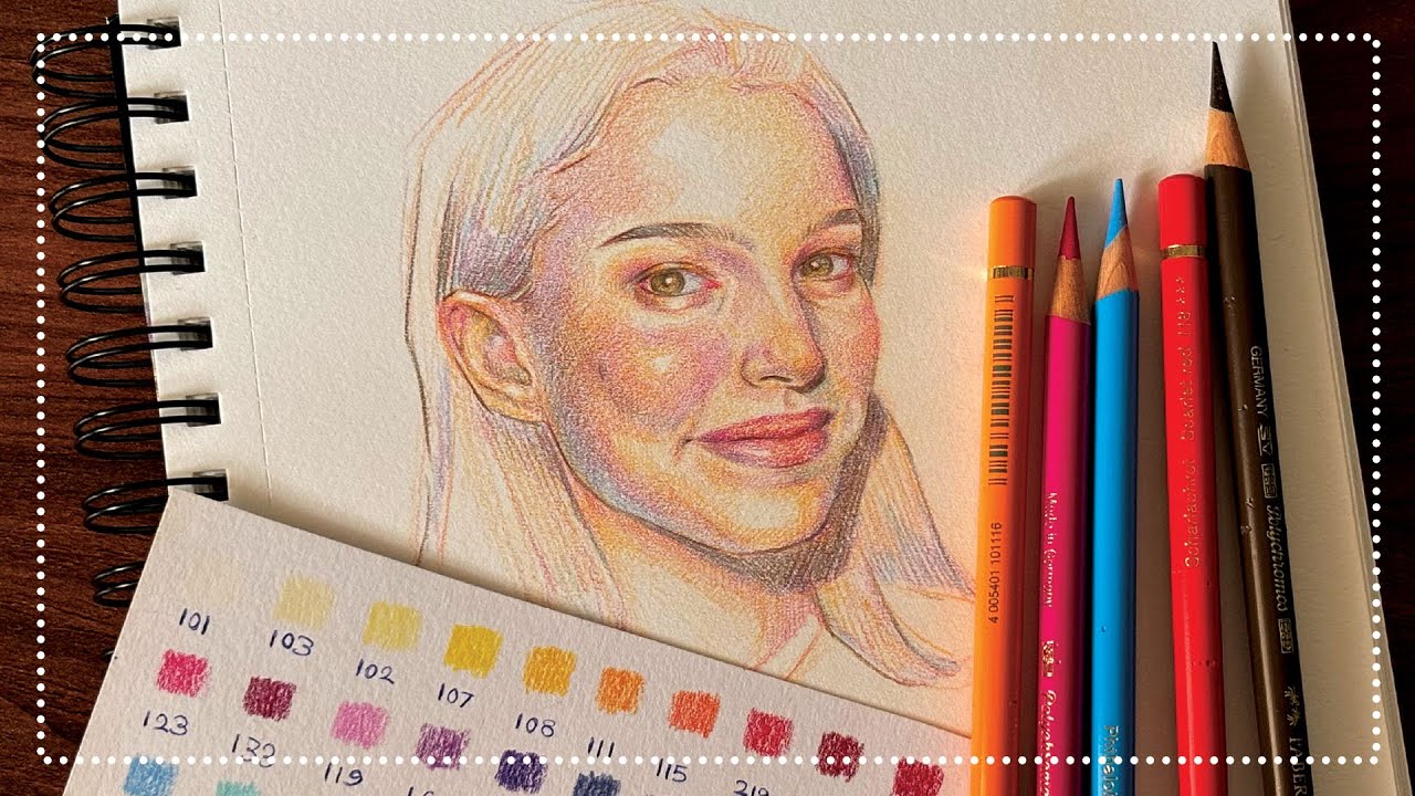 How to Draw a Face with Colored Pencils.