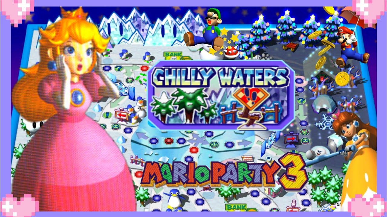 🌸 Mario Party 3 (Chilly Waters) - Peach Gameplay 💗