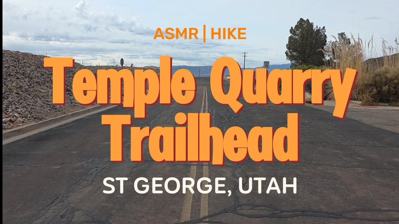 Peaceful ASMR Hike | Footsteps & Wind at Temple Quarry Trailhead | St. George, Utah 