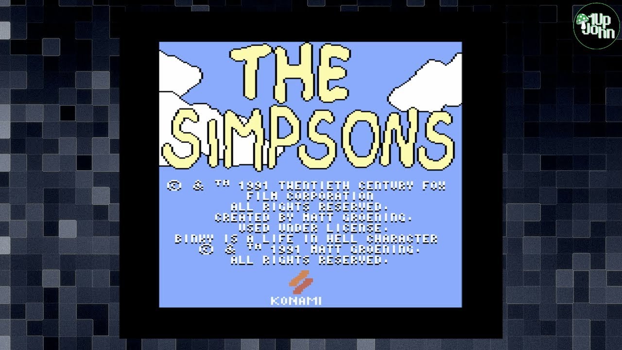 The Simpson Arcade Game (Commodore 64) Full Playthrough | 1UpJohn