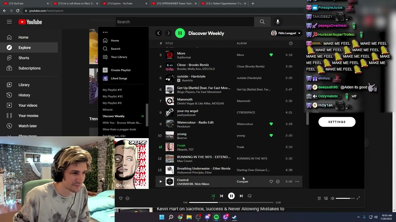 xQc Listens to His Spotify Discover Weekly Playlist