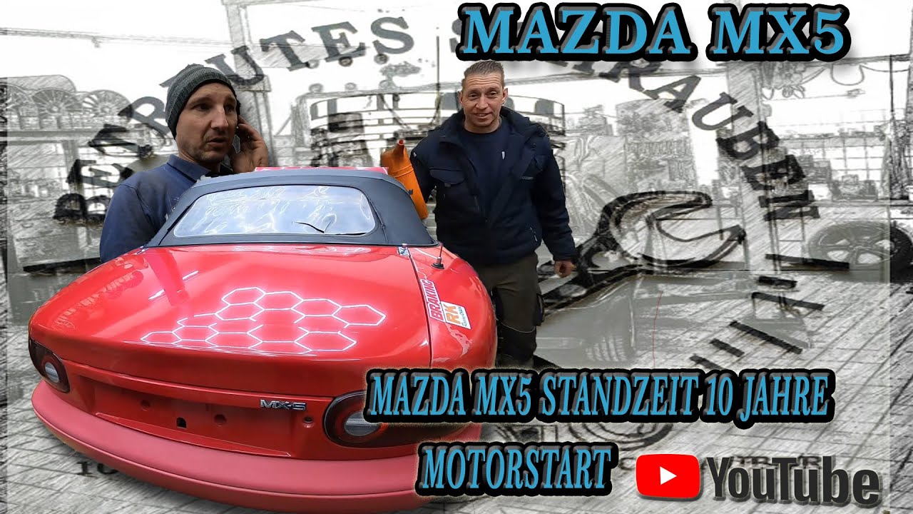 Scheunenfund Mazda MX5  NA Erster Start nach 10 Jahre Standzeit