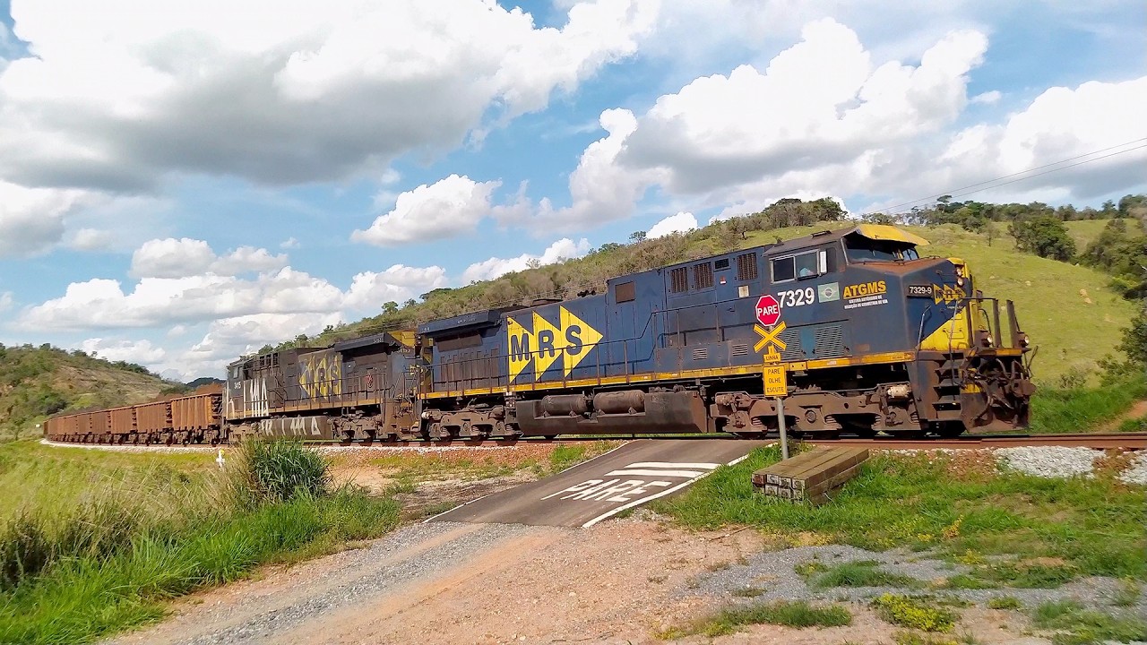 MINÉRIO A VELOCIDADE MÁXIMA na Ferrovia do Aço | AC Instrumentada + AC Renovação