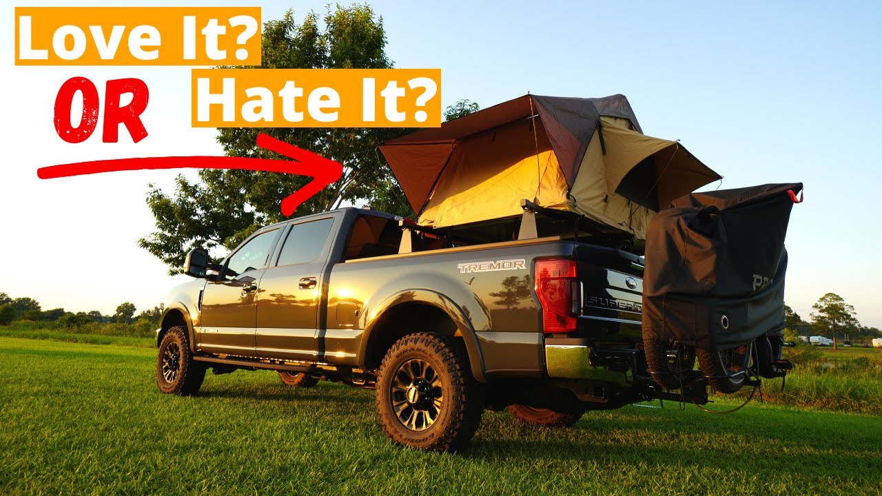 Our First Night in the Roof Top Tent Tremor Truck | Full Time RV Living