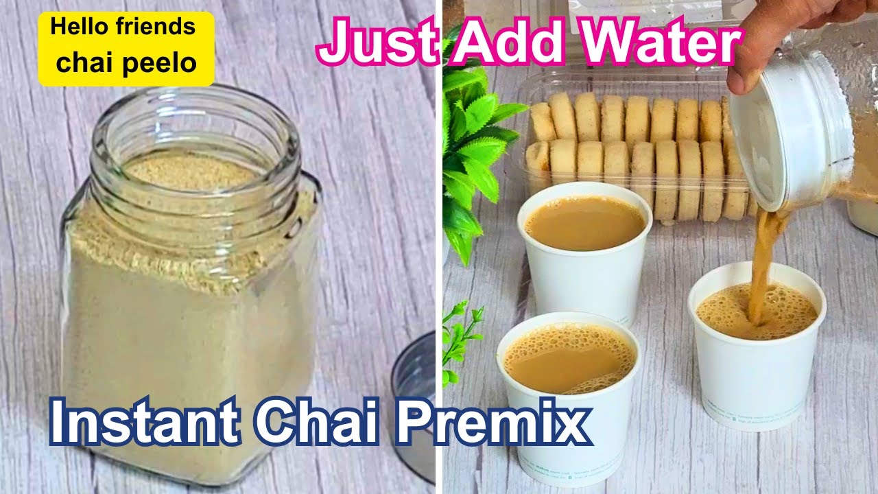 Instant chai / tea premix powder recipe | quick travel tea premix powder - chai in 1 min