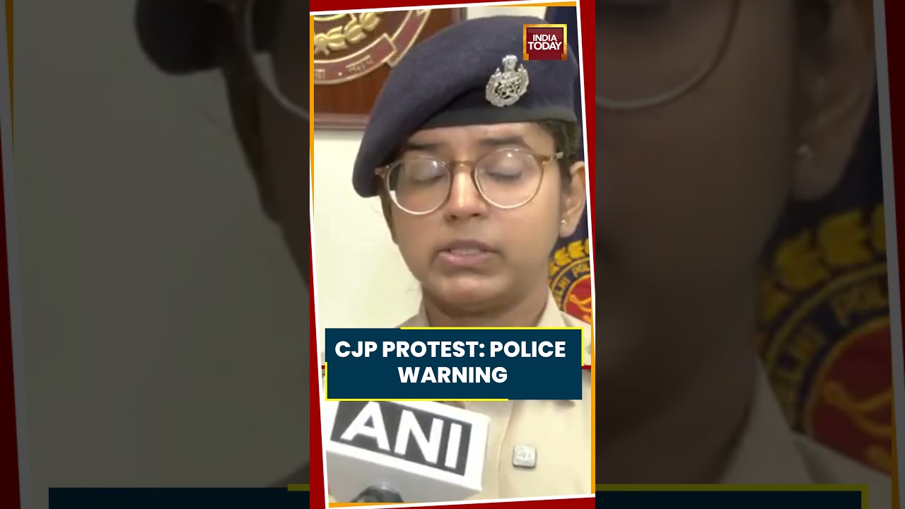 October 10 CJP Protest: Delhi Police Says Illegal Gatherings Face Action | Short #CJP #shorts #delhi