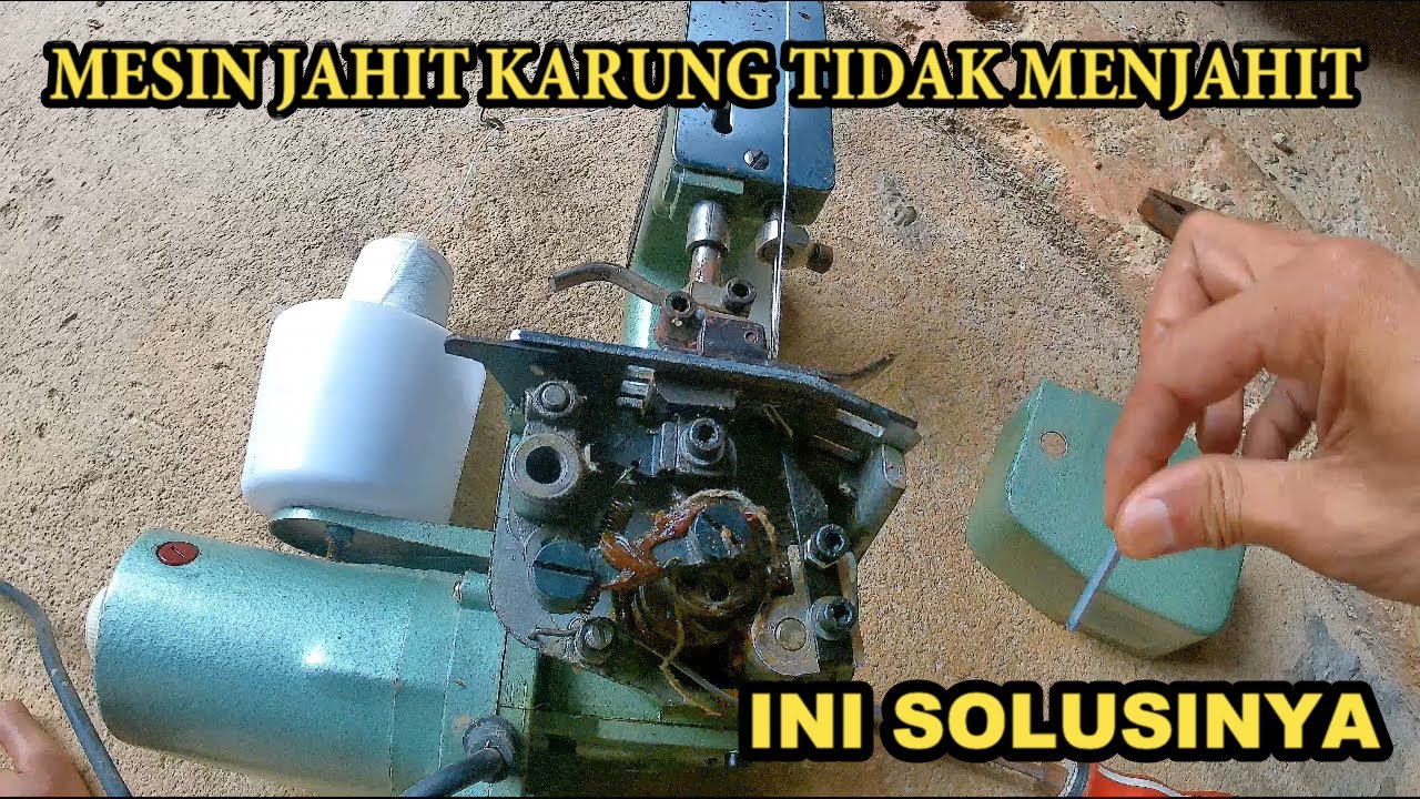 PENYEBAB mesin jahit karung beras tidak menjahit/tidak menganyam || fortable FLYINGMAN GK9-2 ||