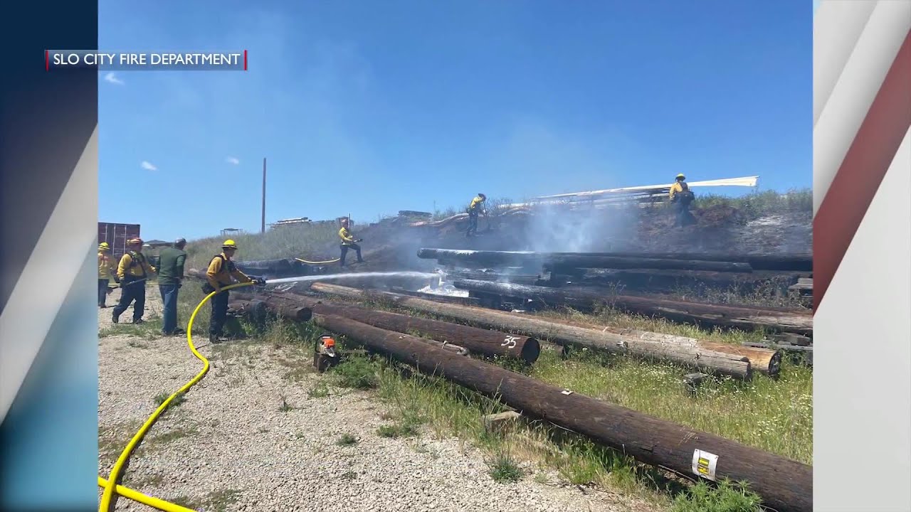San Luis Obispo Fire crews battle small vegetation fire
