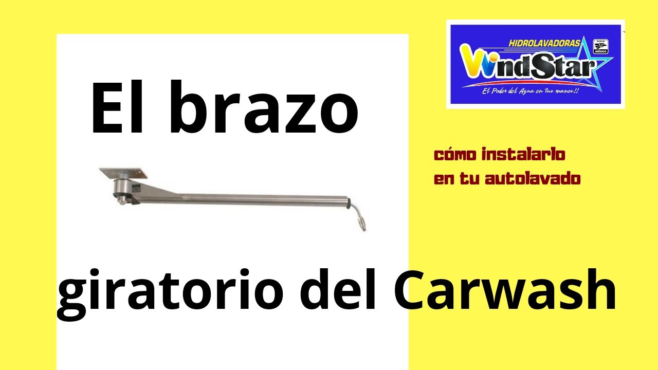 Como funciona un brazo giratorio para Carwash? swivel boom