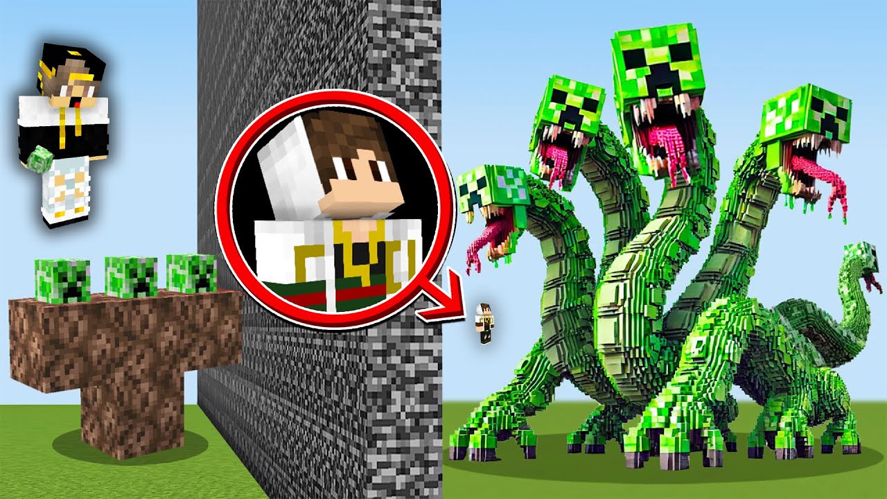 ماين كرافت ولكن عملت مقلب الوحوش في  تحدي البناء ضد صديقي ( بناء بدون غش ) !!!🔥🔥