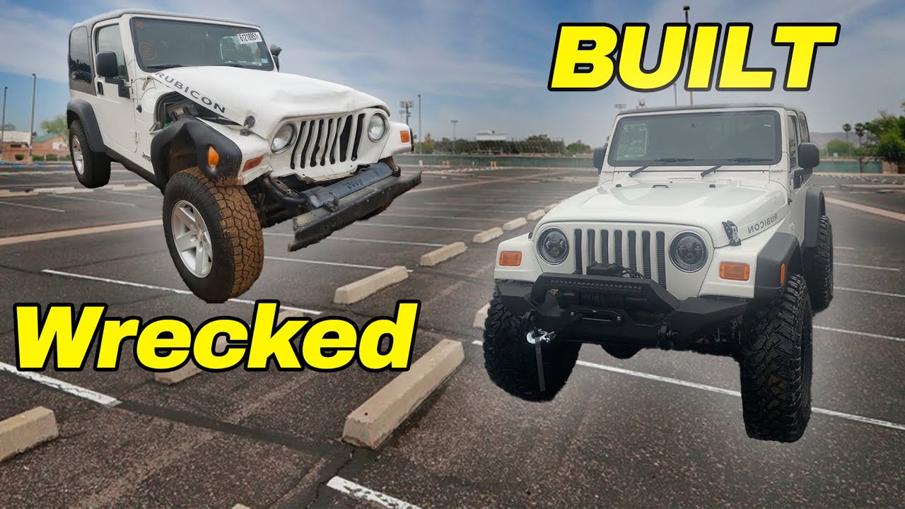 Building a wrecked Jeep Tj in minutes