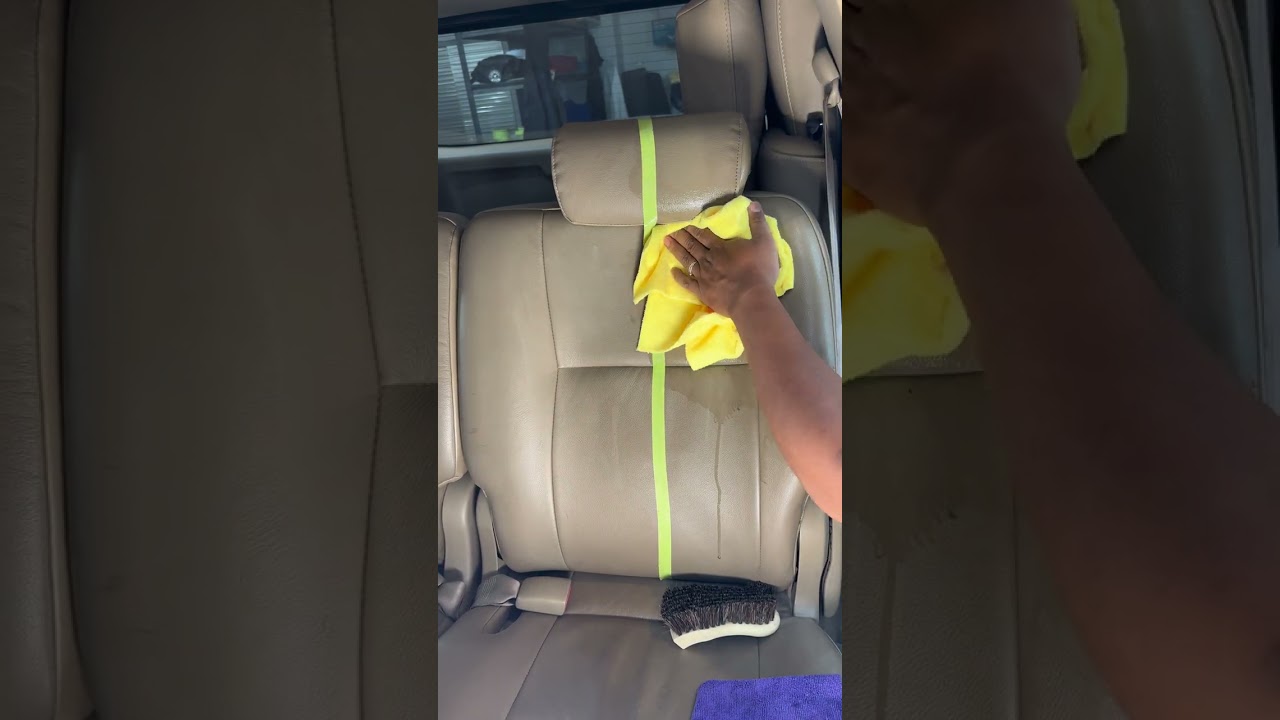 Remove the dirt from Leather Seat with Riley&rsquo;s All Purpose Cleaner