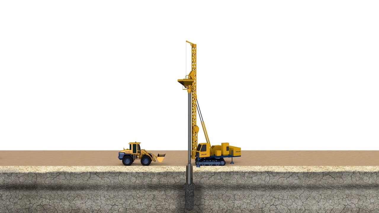 Vibro Replacement (Dry bottom-feed) Animation | Keller