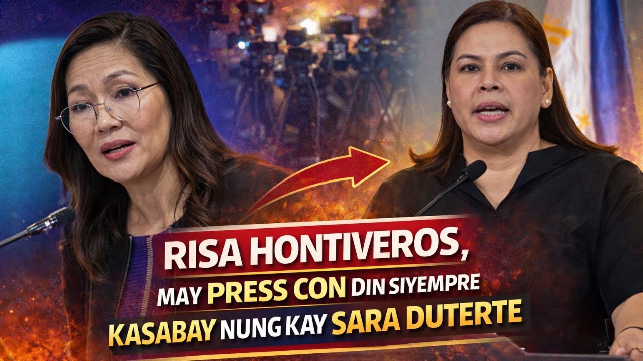 RISA HONTIVEROS, MAY PRESS CON DIN SIYEMPRE KASABAY NUNG KAY SARA DUTERTE