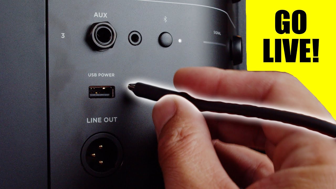 Часть 3: Bose S1 Pro + беспроводная PA-система | Настройка режима LIVESTREAM