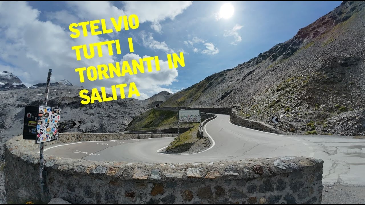 Passo dello Stelvio, tutta la salita e tutti i tornanti da Prato - #stelvio  Pass, all the hairpin!