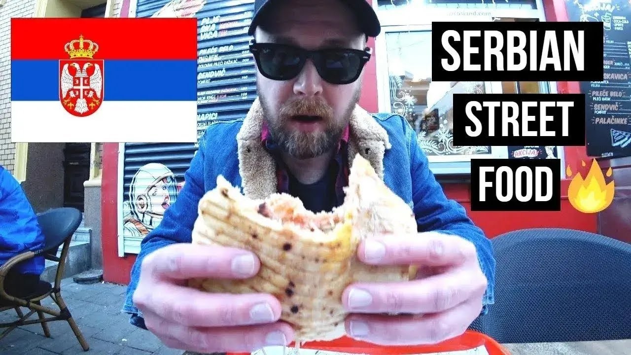 Trying Serbian Balkan Street Food in Serbia! Pljeskavica + More!