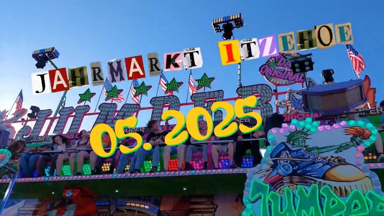 Der Jahrmarkt in Itzehoe 2025, Germany🎢​🎠​🎡​
