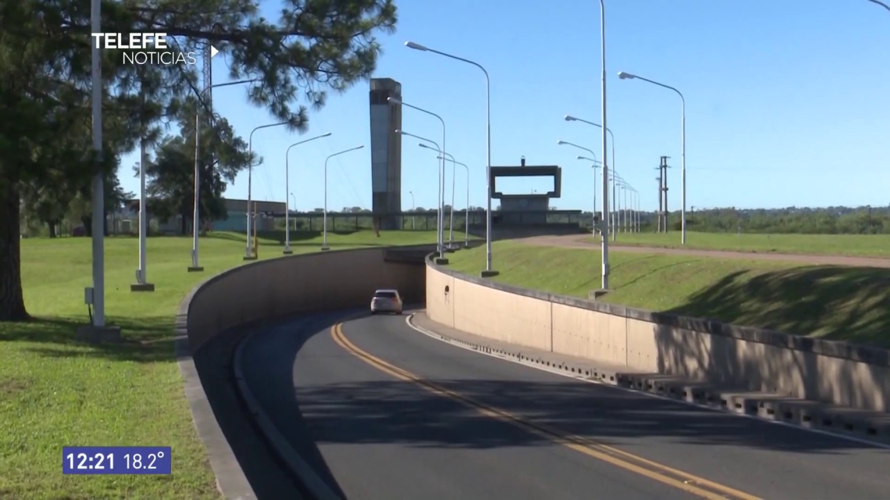Por la bajante quedó al descubierto el tunel subfluvial-Telefe Rosario