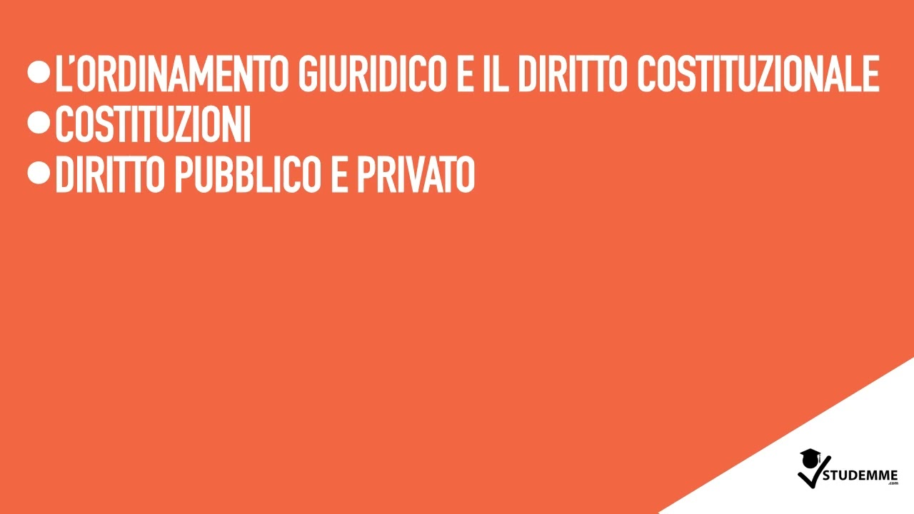 VIDEO RIASSUNTO DIRITTO COSTITUZIONALE COMPLETO GRATIS