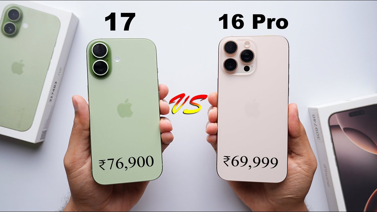 iPhone 17 vs iPhone 16 Pro Detailed Comparison! Which is Best? (HINDI)