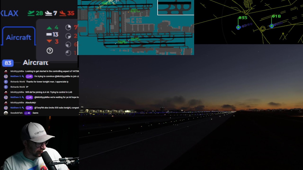 LIVE ATC LAX TOWER on VATSIM | Sunday Superchill