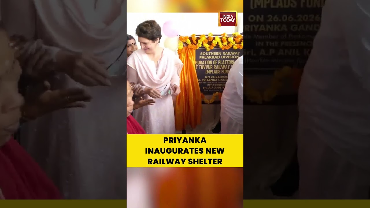 Wayanad MP Priyanka Gandhi Launches Rs 28 Lakh Railway Project #wayanad #railway #priyankagandhi