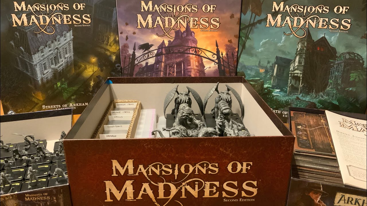Revisiting Mansions Of Madness 2nd Ed - Storage Solution and Thoughts - SBGK
