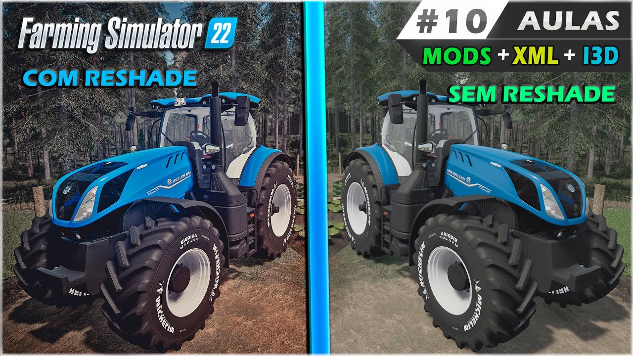 FS22 Aulas Modding - Como Instalar o Reshade e Presets no Farming | Como Configurar Reshade no FS22