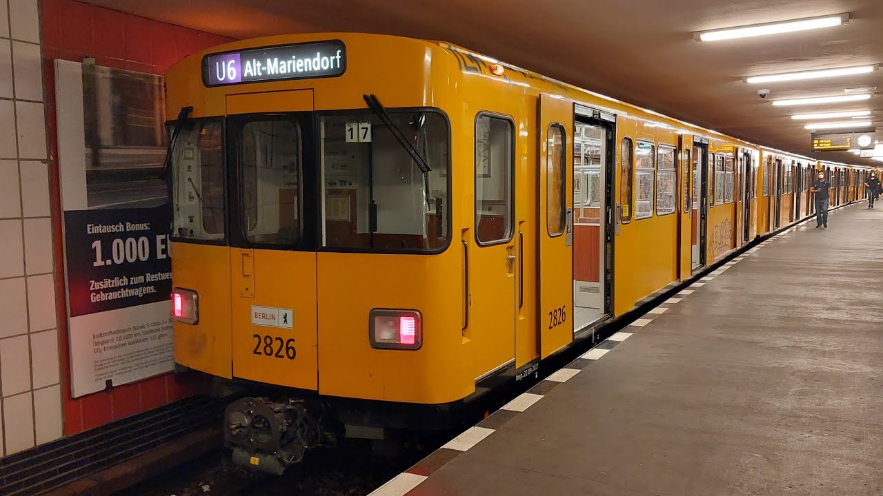 Mitfahrt in der U6 von Unter den Linden bis Alt-Mariendorf im F87 2826