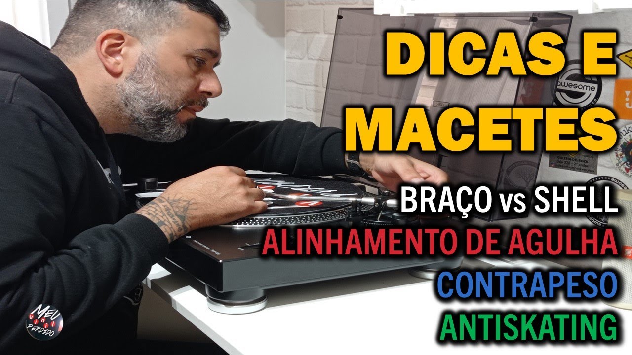 TUTORIAL COMPLETO E DEFINITIVO P/ REGULAR AGULHA,  PESO DO BRAÇO E ANTI SKATING DO SEU TOCA DISCO
