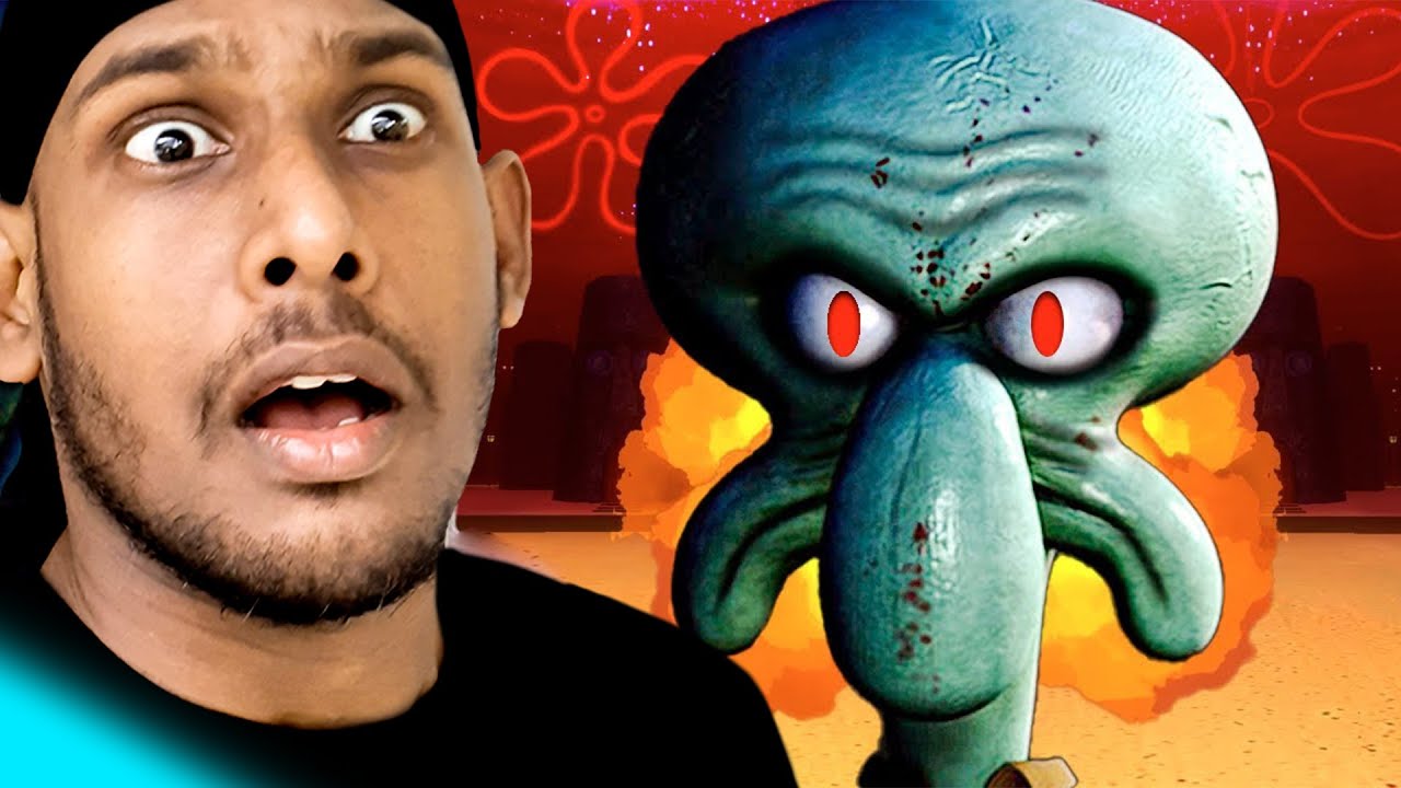 එයාලා Squidward පැහැරගෙන 😲Nightmare In Squidville Sinhala Gameplay