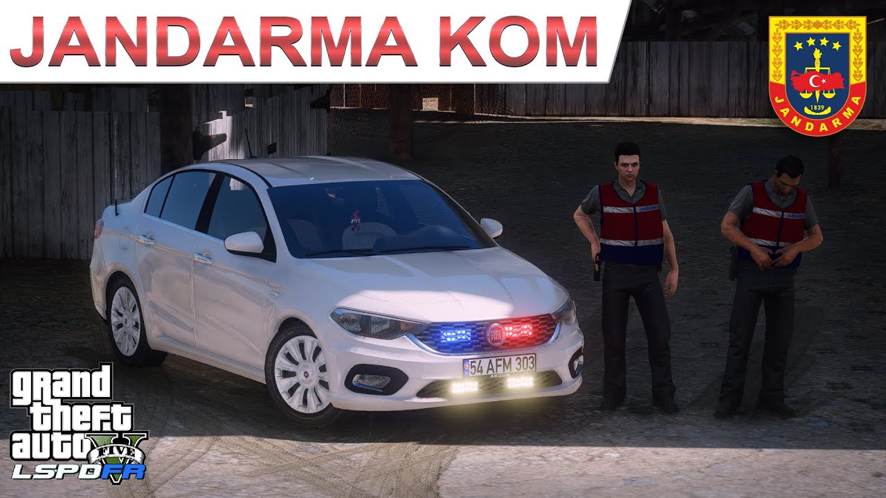 GTA 5 JANDARMA KOM #1 | FİAT EGEA | LSPDFR