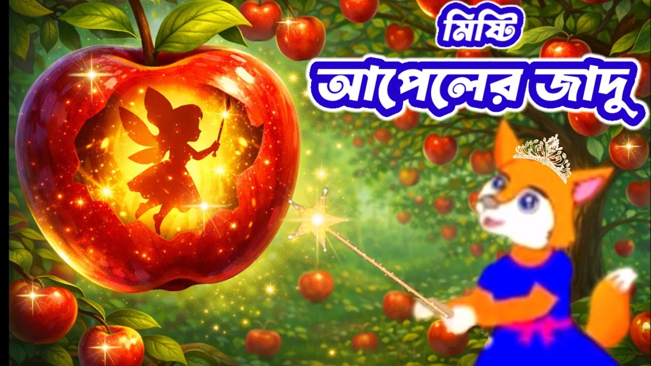 মিষ্টি আপেলের জাদু | Misti Apeler Jadu | Fox Cartoon। Bangla Fairy Story। Rupkothar golpo