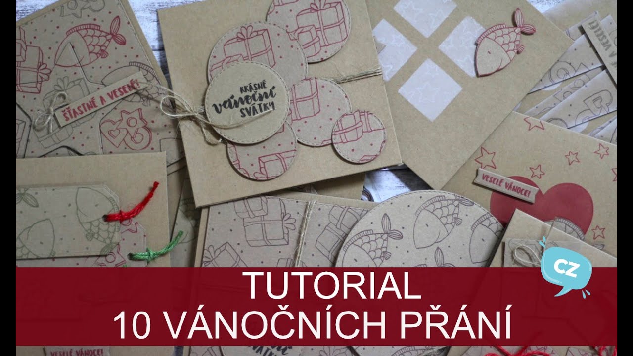 TUTORIAL - 10 vánočních přání