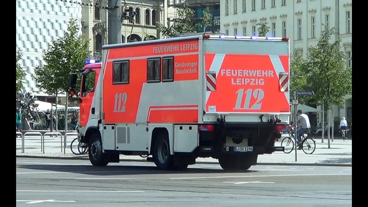 Leipzig BF GW-Mess FW West | Leipzig fire department hazmat truck responding [22.8.2015]