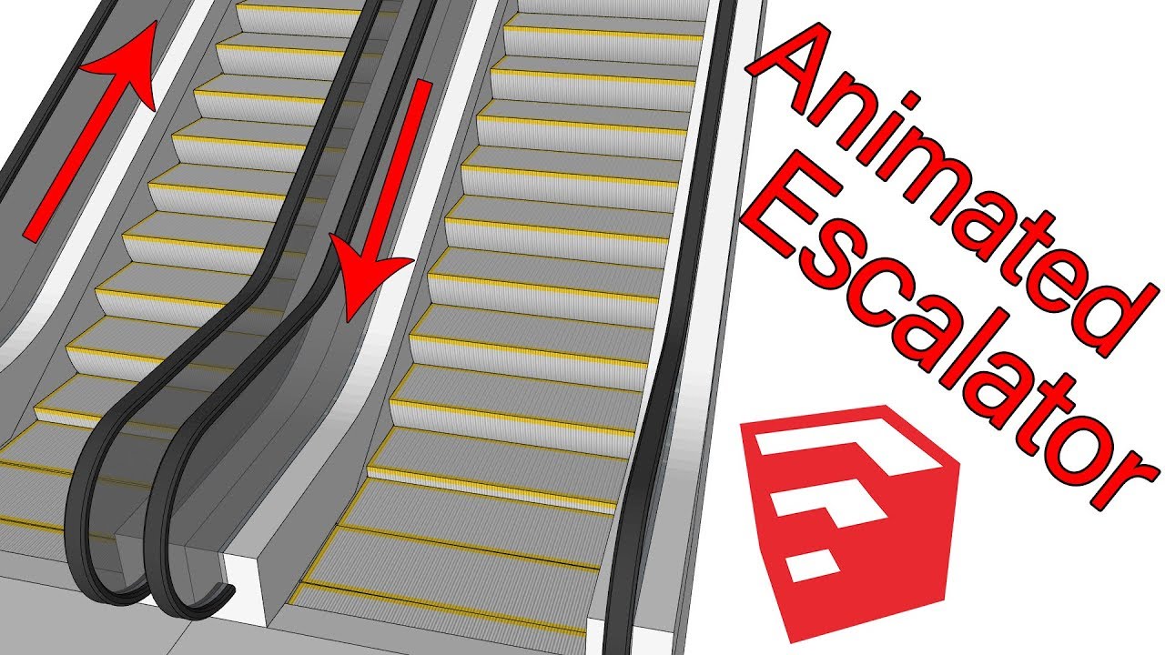 Animate Escalator in SketchUp With MSPhysics