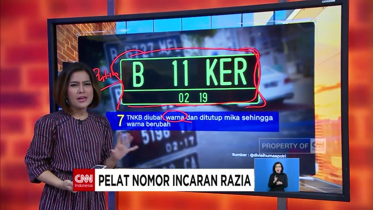 Ini Dia Pelat Nomor Incaran Razia