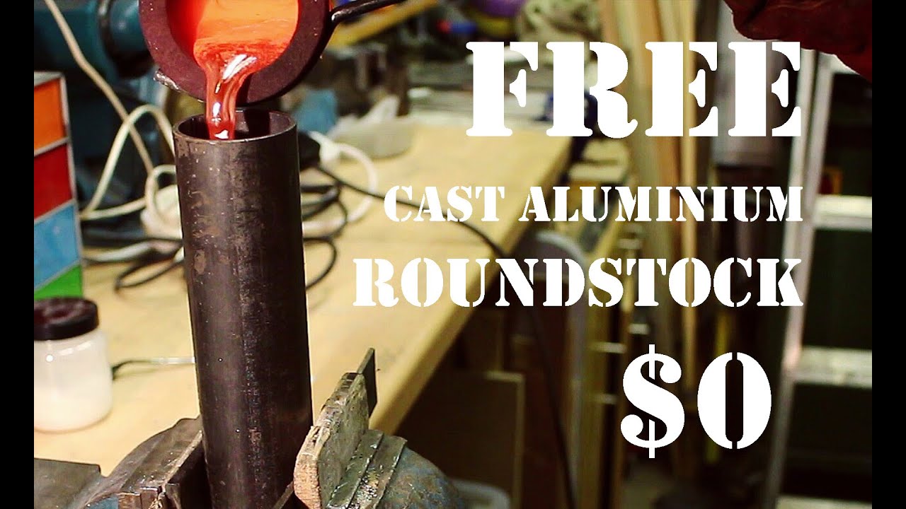 Casting Aluminium Roundstock From Free Scrap